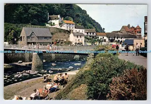 D337420 Devon. Lynmouth von der Brücke. J. Arthur Dixon. Newport. I.W. England