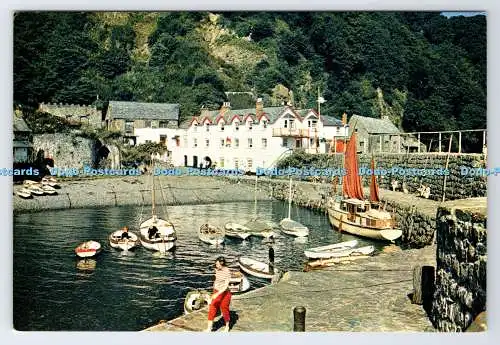D337422 Devon. Clovelly Hafen. J. Arthur Dixon. Newport. I.W. England