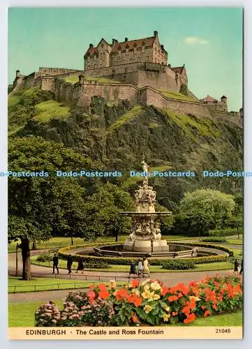 D339394 Edinburgh. Das Schloss und der Rossbrunnen. Whiteholme. Dundee. A Hail Cale
