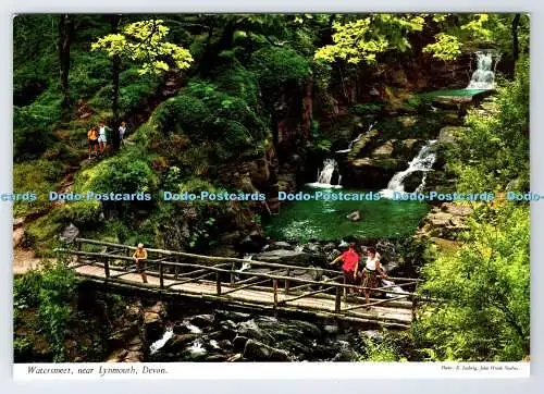 D337432 Watersmeet in der Nähe von Lynmouth. Devon. John Hinde. E. Ludwig