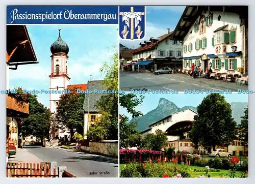 D339406 Passionsspielort Oberammergau. Dorfstraße. C. Schweizer. Multi View