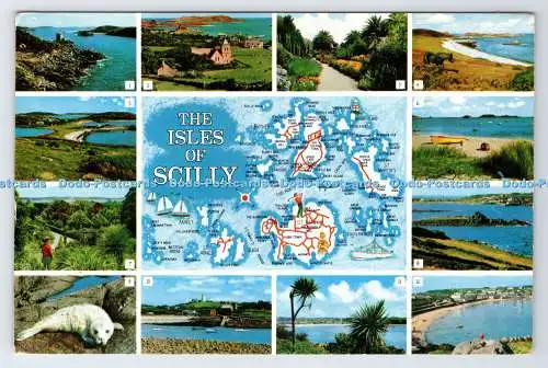 D339468 Die Scilly-Inseln. versiegeln. F. E. Gibson. Fotoserie Naturfarbe. Mu