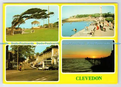 D339517 Clevedon. Blick auf den Sonnenuntergang. J. Arthur Dixon. Multi View