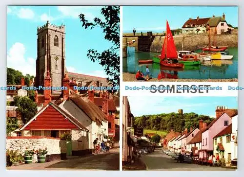 D339546 Somerset. Kirchtreppe. John Hinde. Multi View
