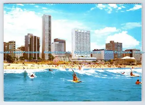D337582 Durban. Natal. Die Goldene Meile der Ferienstadt. Kunstverlag. John Hone