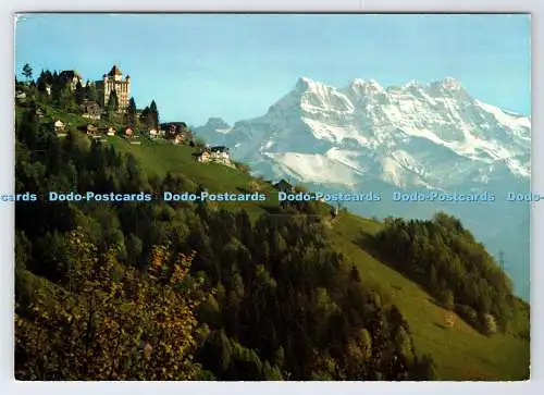 D337611 Schweiz. Caux sur Montreux. Et Les Dents du Midi. World Centre For Moral