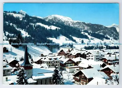 D337616 Gstaad. Marcel Rouge. Postkarte