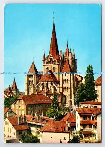 D337619 Lausanne. La Cathedrale. Perrochet