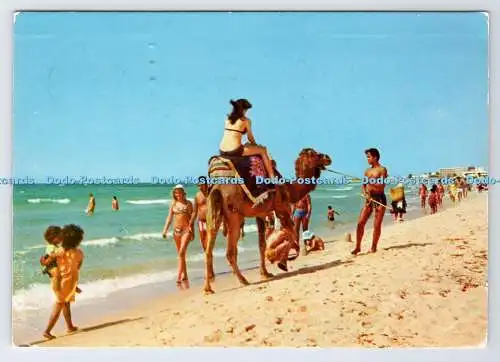 D337624 Hamamet. Plage. B. Bassalah. 1980