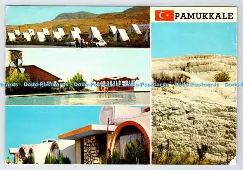 D337642 Türkei. Pamukkale. Motel Koru. Farbe Keskin. Multi View