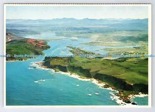 D337649 Südafrika. Cape. Luftaufnahme von Knysna Heads und Lagune. Protea Colou
