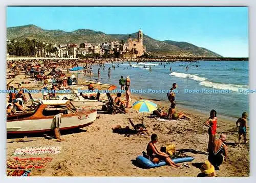 D337662 Sitges. Teilweise Blick auf den Strand. R. Gasso