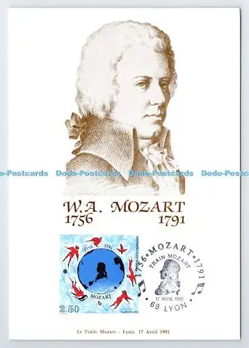 D339649 W. A. Mozart. München. Federation Groupements P. T. T. Rhone. Lyon. Les C