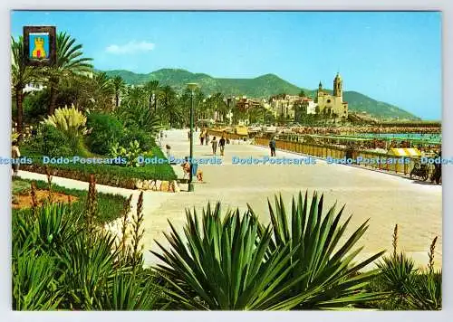 D337677 Sitges. Platja d Or. Ribera Lane. Fisa. Comercial Escudo de Oro