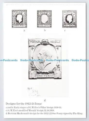 D339661 Designs für die Ausgabe von 1912 24. Nationales Postmuseum