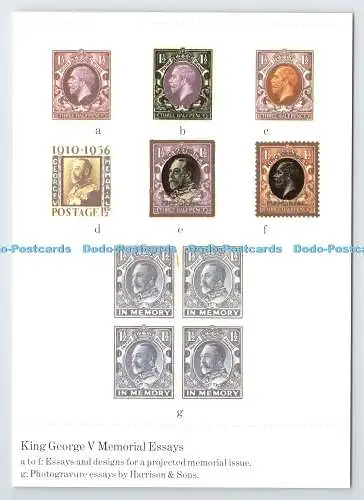 D339665 King George V Memorial Essays. Nationales Postmuseum