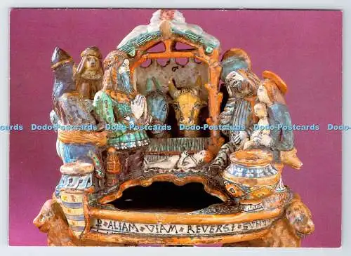 D337691 Budapest. Iparmuveszeti Museum. Majolika Tintentopf. G. Manzoni da Colle. M