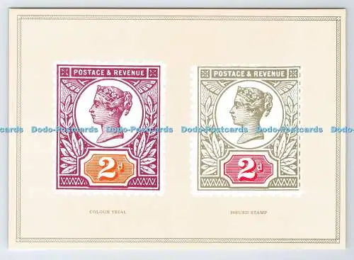 D337696 Farbprobe. 2d Wert aus der Jubiläumsausgabe von 1887. Nationale Postmuse