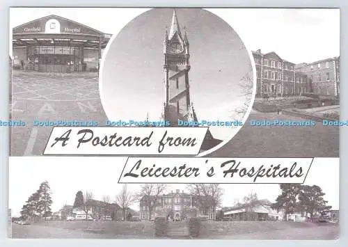 D337698 Eine Postkarte aus Leicester Hospitals. Multi View