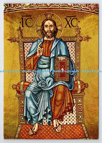 D339682 Venezia. Basilika S. Marco. Christ Pantocrator. Mosaique. Ardo. Kina