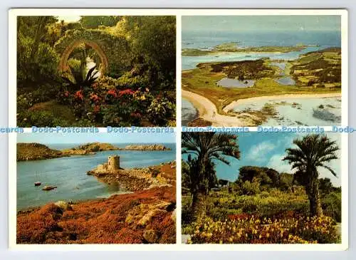 D337713 Tresco. Scilly-Inseln. Aus der Luft. Beric Tempest. F. E. Gibson. Mult