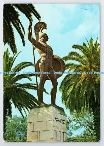 D337719 Achillessehnenstatuen. Postkarte