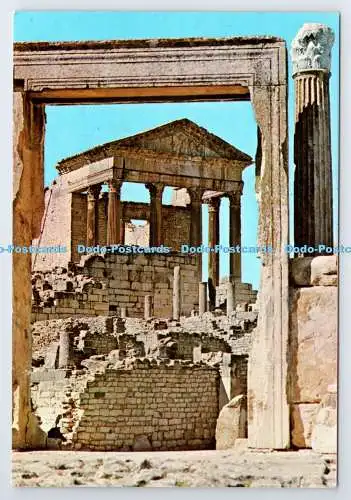 D339697 Dougga. Le Temple Romain. Kahia