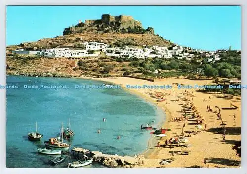 D337731 Rhodos. Blick auf Lindos. G. Loucatos