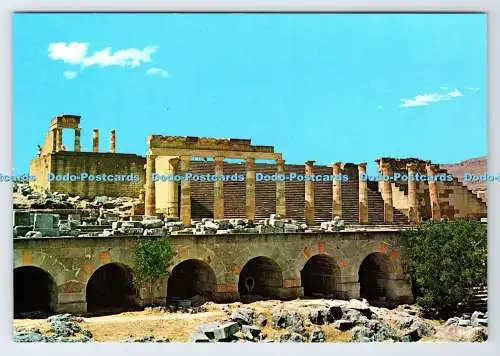 D337742 Rhodos. Lindos. Der Portikus und die Riesentreppe. M. Toumbis