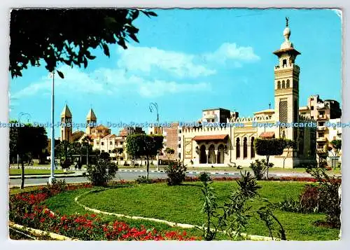 D337772 Port Said. Moschee und Kirche. Lehnert und Landrock. K. Lambelet