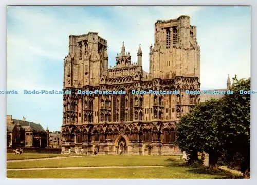 D337777 Wells Cathedral. Westfront. Jarrold. Norwich. England