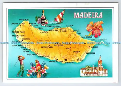 D337785 Madeira. Karte. Fisa. Francisco Ribeiro