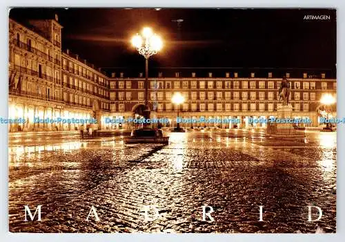 D339774 Madrid. Plaza Mayor. Szuan Barce. Artimagen. Madrid Sepia