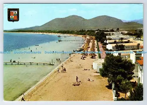 D337830 Mallorca. Alcudia. Strand Gesamtansicht. Fisa. A. Subirats Casanovas