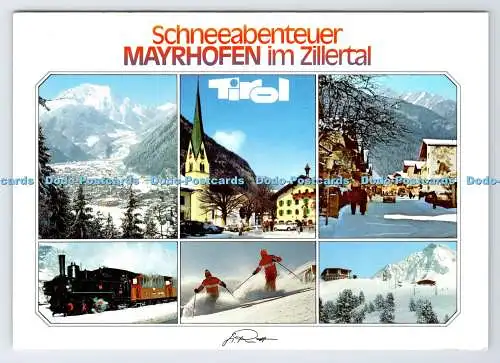 D337840 Schneeabenteur. Mayrhofen im Zillertal. Tiroler Chizzali Kunstverlag. Mu