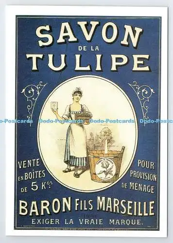 D339834 Savon de la Tulipe. Baron Fils Marseille. Cartexpo Paris