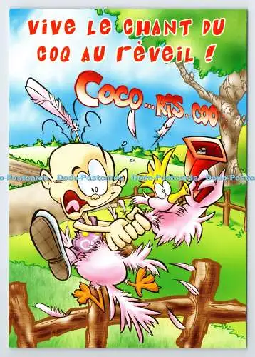 D339839 Vive le Chant du Coq au Reveil. Bild. Neopren