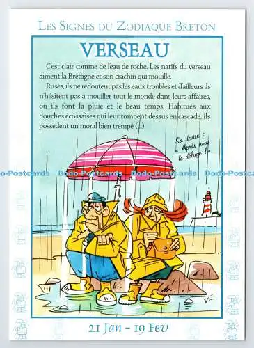 D339843 Les Signes du Zodiaque Breton. Verseau. YCA. Hubert Rublon