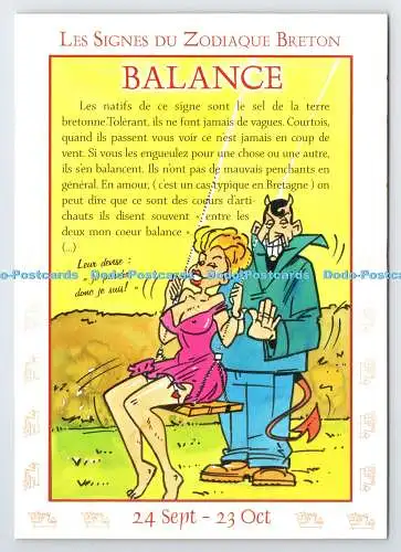D339844 Les Signes du Zodiaque Breton. Balance. YCA. Hubert Rublon