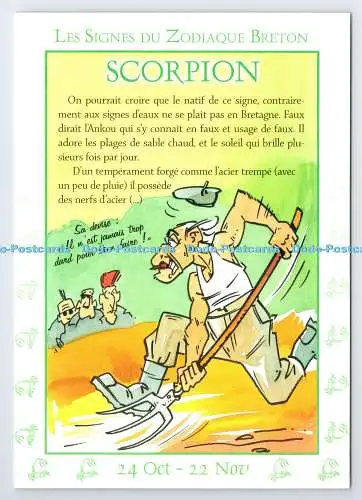 D339845 Les Signes du Zodiaque Breton. Skorpion. YCA. Hubert Rublon