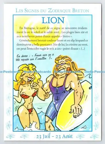 D339846 Les Signes du Zodiaque Breton. Löwe. YCA. Hubert Rublon