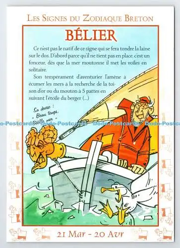 D339848 Les Signes du Zodiaque Breton. Belier. YCA. Hubert Rublon