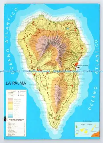 D337900 La Palama. Kanaren. Karte. David. J. J. Santos Cabrera