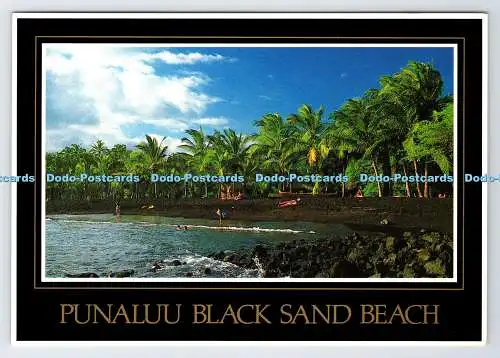D337977 Punaluu Black Sand Beach. Island Heritage. T. Anjo