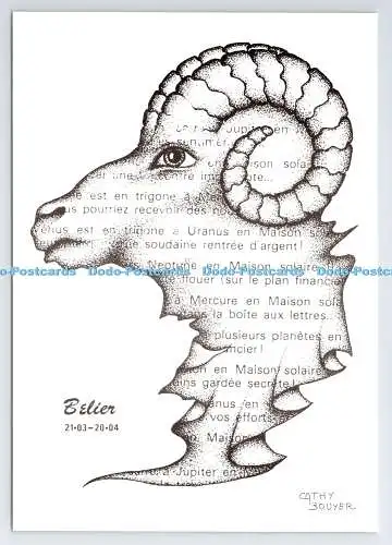 D339942 Belier. Cathy Bouyer. Edite Par l artiste