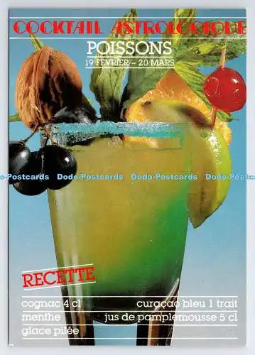 D339952 Cocktails Astrologiques. Recette. F. Nugeron. J. Paul Favand. P. Eyssale