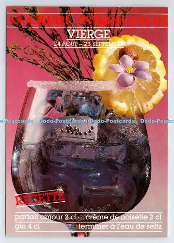 D339958 Cocktail Astrologiques. Vierge. F. Nugeron. J. Paul Favand. P. Eyssalet
