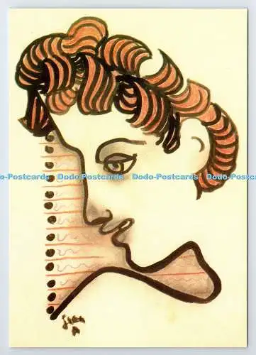 D338017 Eurydike. Encre et Couleurs. Jean Cocteau. Sammlung Privee. La Platine