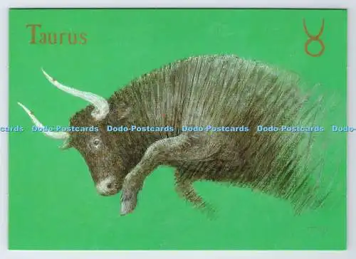 D339995 Stier. Der Stier. Sternzeichen. Rundholzpresse. Timothy Whidborn