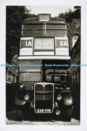 C028192 Bus. Privat. KXW478. W. J. Haynes. Leahurst Road. Lewisham. London. Alte
